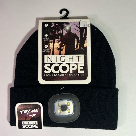 Accessories - NWT Night Scope Rechargeable LED Beanie